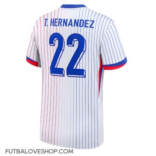 Dres Francúzsko Theo Hernandez #22 Preč ME 2024 Krátky Rukáv